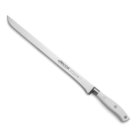 ARCOS SERIE RIVIERA BLANCO:: CUCHILLO JAMONERO 300mm. FORJADO Ref.231124