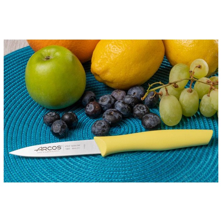 ARCOS SERIE INYECTADA: CUCHILLO MONDADOR 85mm. LIMON Ref.188576