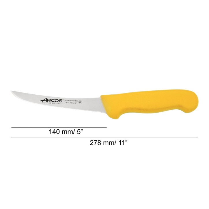 ARCOS SERIE INYECTADA: AMARILLO CUCHILLO DESHUESADOR 140mm Ref.291300