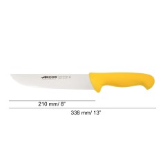 ARCOS SERIE INYECTADA: AMARILLO CUCHILLO COCINERO 210mm. Ref.291700