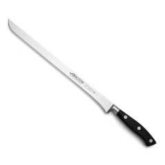 ARCOS SERIE RIVIERA NEGRO: CUCHILLO JAMONERO 300mm. FORJADO Ref.231100