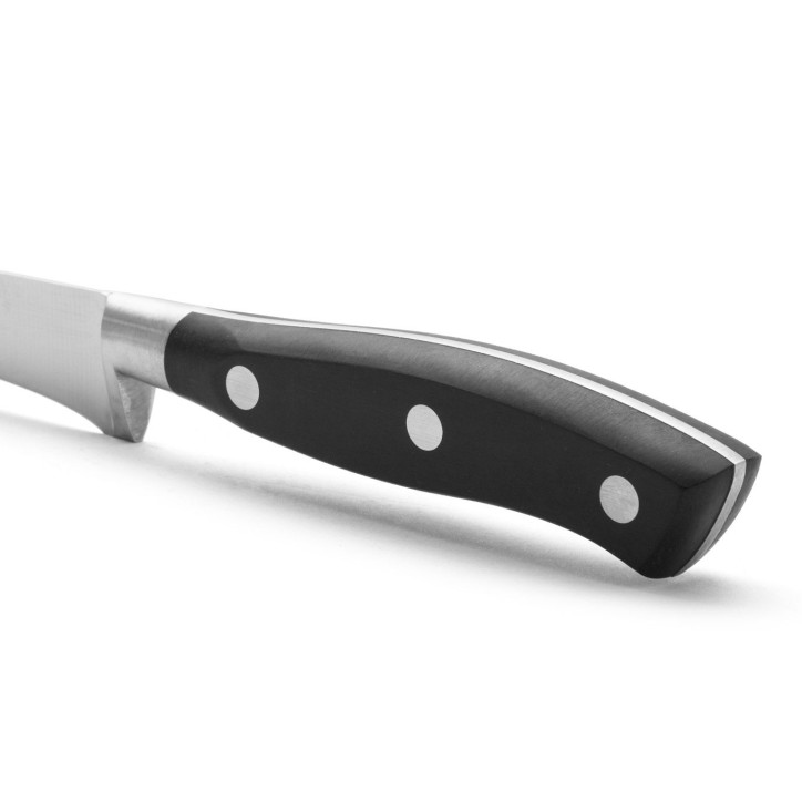 ARCOS SERIE RIVIERA NEGRO: CUCHILLO JAMONERO 300mm. FORJADO Ref.231100