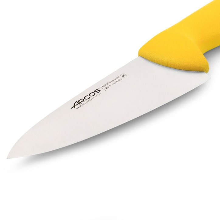 ARCOS SERIE INYECTADA: AMARILLO CUCHILLO COCINERO 150mm. Ref.292000