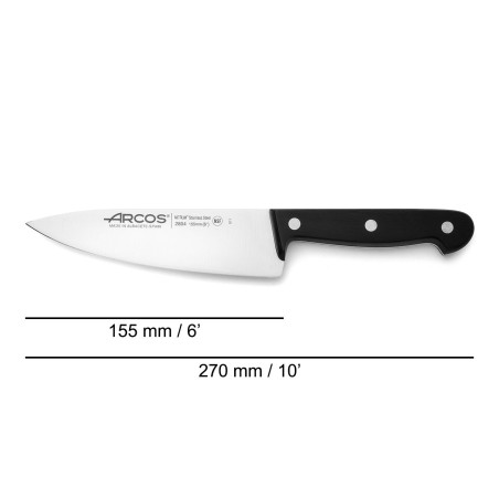 ARCOS SERIE UNIVERSAL: CUCHILLO COCINERO 155mm. Ref.280404