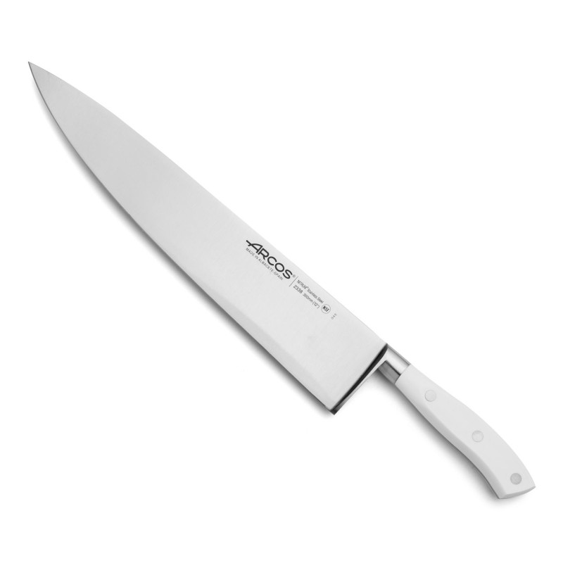 ARCOS SERIE RIVIERA BLANCO: CUCHILLO COCINERO 300mm. FORJADO Ref.233824