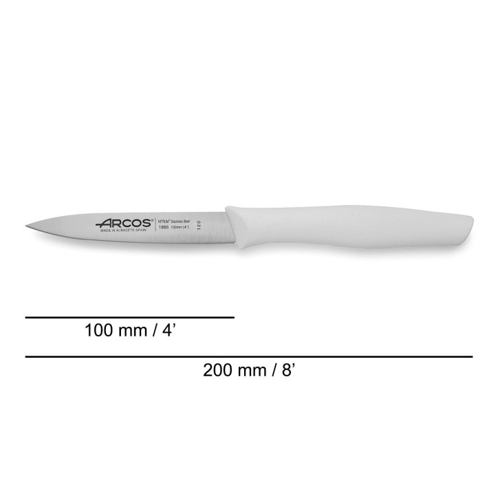 ARCOS SERIE INYECTADA: CUCHILLO MONDADOR 100mm. BLANCO Ref.188624