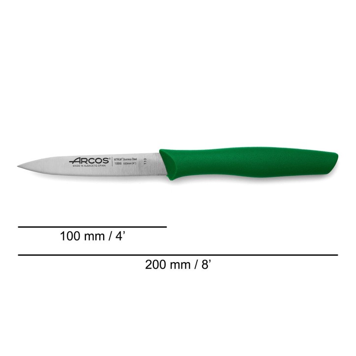 ARCOS SERIE INYECTADA: CUCHILLO MONDADOR 100mm. VERDE Ref.188621