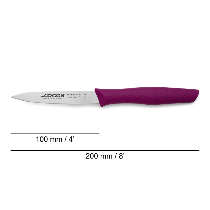 ARCOS SERIE INYECTADA: CUCHILLO MONDADOR 100mm. MORADO Ref.188631 ARCOS SERIE INYECTADA: CUCHILLO MONDADOR 100mm. MORADO Ref.188631