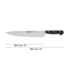 ARCOS SERIE CLASICA: CUCHILLO COCINERO 260mm. Ref.255300