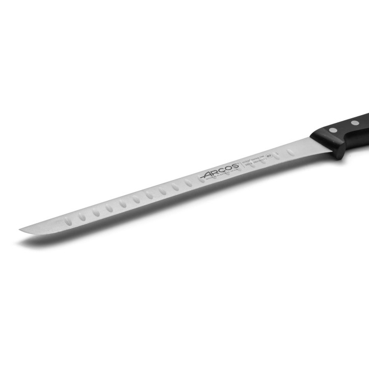 ARCOS SERIE UNIVERSAL: CUCHILLO JAMONERO FLEXIBLE ALVEOLOS 280mm. Ref.281901