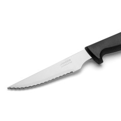 ARCOS: CUCHILLO CHULETERO ACERO INOX - Mango Polipropileno - NEGRO - Ref.740009