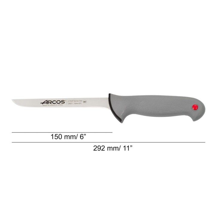 ARCOS SERIE INYECTADA: COLOUR PROF CUCHILLO DESHUESADOR 150mm. Ref.242100