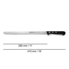 ARCOS SERIE UNIVERSAL: CUCHILLO JAMONERO PUNTA REDONDA 290mm. Ref.282004