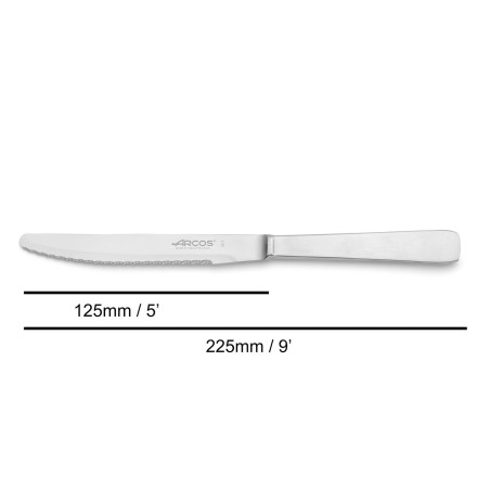 ARCOS: CUCHILLO DE MESA MONOBLOCK FILO PERLADO Ref.460400