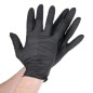 GUANTES LIMPIEZA NITRILO SIN POLVO - 100uds. - CALIDAD PREMIUM - Color NEGRO - 4 Tallas disponibles
